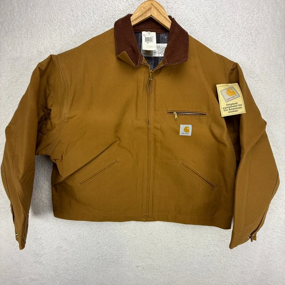 Carhartt Detroit Jacket Blanket Lined Mens 56 3XL 6BLJ Brown NWT NOS